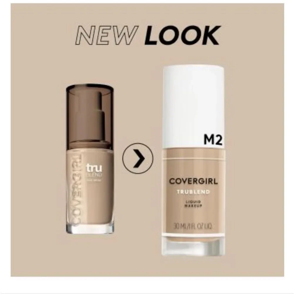 🆕Covergirl Tru Blend Liquid Foundation, D6 Toasted Almond
